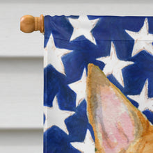 Load image into Gallery viewer, USA American Flag with Bull Terrier Flag Canvas House Size
