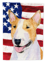 Load image into Gallery viewer, USA American Flag with Bull Terrier Garden Flag – Decorative Outdoor Yard Flag