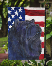 Load image into Gallery viewer, USA American Flag with Chow Chow Garden Flag – Decorative Outdoor Yard Flag