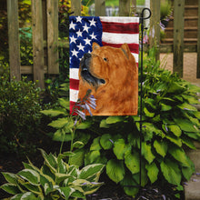 Load image into Gallery viewer, USA American Flag with Chow Chow Garden Flag – Decorative Outdoor Yard Flag