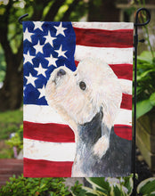 Load image into Gallery viewer, USA American Flag with Dandie Dinmont Terrier Garden Flag – Decorative Outdoor Yard Flag