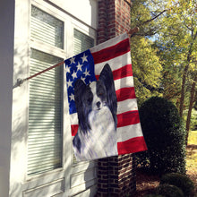 Load image into Gallery viewer, USA American Flag with Papillon Flag Canvas House Size