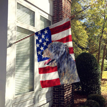 Load image into Gallery viewer, USA American Flag with Irish Wolfhound Flag Canvas House Size