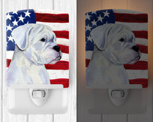Load image into Gallery viewer, USA American Flag with Boxer Ceramic Night Light SS4036CNL