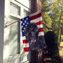 Load image into Gallery viewer, USA American Flag with Affenpinscher Flag Canvas House Size