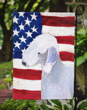 Load image into Gallery viewer, USA American Flag with Bedlington Terrier Garden Flag – Decorative Outdoor Yard Flag