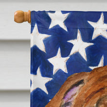 Load image into Gallery viewer, USA American Flag with Bulldog English Flag Canvas House Size