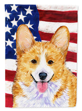 Load image into Gallery viewer, USA American Flag with Corgi Garden Flag – Decorative Outdoor Yard Flag