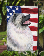 Load image into Gallery viewer, USA American Flag with Keeshond Garden Flag – Decorative Outdoor Yard Flag