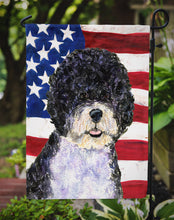 Load image into Gallery viewer, USA American Flag with Portuguese Water Dog Garden Flag – Decorative Outdoor Yard Flag