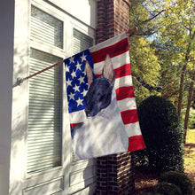 Load image into Gallery viewer, USA American Flag with Rat Terrier Flag Canvas House Size