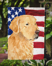 Load image into Gallery viewer, USA American Flag with Golden Retriever Garden Flag – Decorative Outdoor Yard Flag