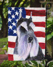 Load image into Gallery viewer, USA American Flag with Schnauzer Garden Flag – Decorative Outdoor Yard Flag