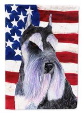 Load image into Gallery viewer, USA American Flag with Schnauzer Garden Flag – Decorative Outdoor Yard Flag