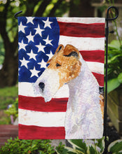 Load image into Gallery viewer, USA American Flag with Fox Terrier Garden Flag – Decorative Outdoor Yard Flag