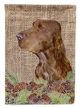 Load image into Gallery viewer, Field Spaniel Flag Canvas House Size