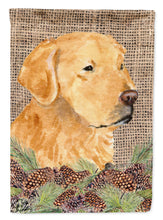 Load image into Gallery viewer, Golden Retriever Flag Canvas House Size