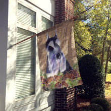 Load image into Gallery viewer, Schnauzer Flag Canvas House Size