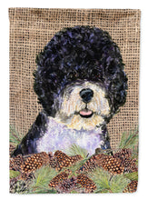 Load image into Gallery viewer, Portuguese Water Dog Flag Canvas House Size