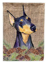 Load image into Gallery viewer, Doberman Flag Canvas House Size