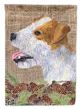 Load image into Gallery viewer, Jack Russell Terrier Flag Canvas House Size