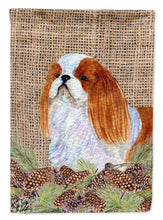 Load image into Gallery viewer, English Toy Spaniel Flag Canvas House Size