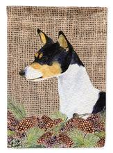 Load image into Gallery viewer, Basenji Flag Canvas House Size