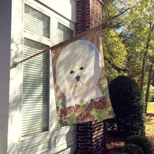 Load image into Gallery viewer, Bichon Frise Flag Canvas House Size