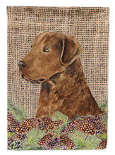 Load image into Gallery viewer, Curly Coated Retriever Flag Canvas House Size