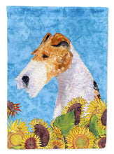 Load image into Gallery viewer, Fox Terrier Flag Canvas House Size