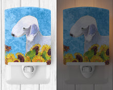 Load image into Gallery viewer, Bedlington Terrier in Summer Flowers Ceramic Night Light SS4116CNL
