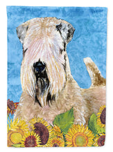 Load image into Gallery viewer, Wheaten Terrier Soft Coated Flag Canvas House Size
