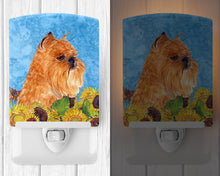 Load image into Gallery viewer, Brussels Griffon in Summer Flowers Ceramic Night Light SS4127CNL