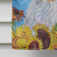 Load image into Gallery viewer, Clumber Spaniel Flag Canvas House Size