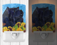 Load image into Gallery viewer, Chow Chow in Summer Flowers Ceramic Night Light SS4134CNL