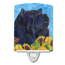 Load image into Gallery viewer, Chow Chow in Summer Flowers Ceramic Night Light SS4134CNL