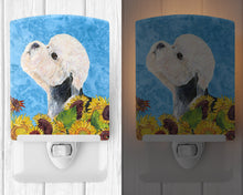 Load image into Gallery viewer, Dandie Dinmont Terrier in Summer Flowers Ceramic Night Light SS4136CNL