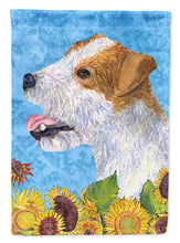 Load image into Gallery viewer, Jack Russell Terrier Flag Canvas House Size