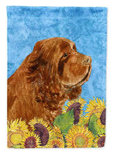 Load image into Gallery viewer, Sussex Spaniel Flag Canvas House Size