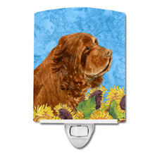 Load image into Gallery viewer, Sussex Spaniel in Summer Flowers Ceramic Night Light SS4143CNL