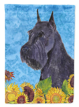 Load image into Gallery viewer, Schnauzer Flag Canvas House Size