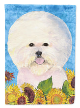 Load image into Gallery viewer, Bichon Frise Flag Canvas House Size