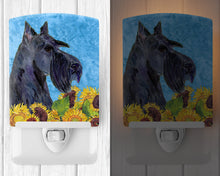 Load image into Gallery viewer, Scottish Terrier in Summer Flowers Ceramic Night Light SS4163CNL