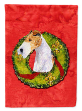 Load image into Gallery viewer, Fox Terrier Garden Flag – Decorative Outdoor Yard Flag