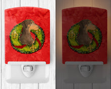 Load image into Gallery viewer, Doberman Cristmas Wreath Ceramic Night Light SS4169CNL