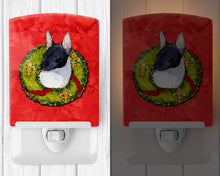 Load image into Gallery viewer, Rat Terrier Cristmas Wreath Ceramic Night Light SS4170CNL