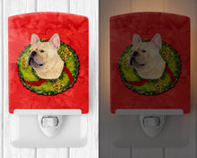 Load image into Gallery viewer, French Bulldog Cristmas Wreath Ceramic Night Light SS4175CNL