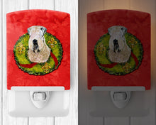 Load image into Gallery viewer, Wheaten Terrier Soft Coated Cristmas Wreath Ceramic Night Light SS4178CNL