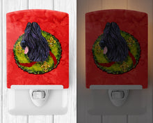 Load image into Gallery viewer, Briard Cristmas Wreath Ceramic Night Light SS4179CNL
