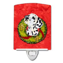 Load image into Gallery viewer, Dalmatian Cristmas Wreath Ceramic Night Light SS4182CNL